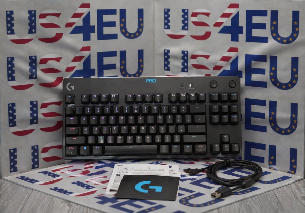 Logitech - G PRO TKL Wired Mechanical GX Blue Clicky Switch Gaming Keyboard with RGB Backlighting for PC - Black