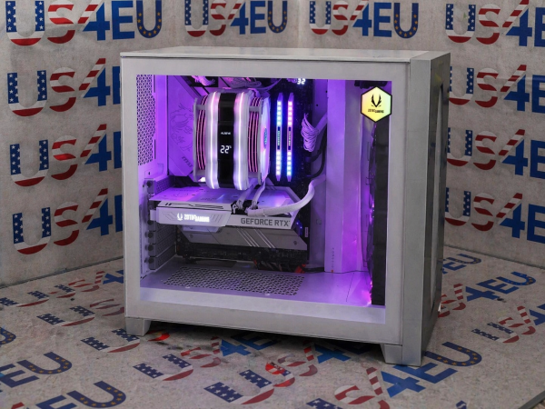 All White Gaming PC - Intel i7-13700KF / NVIDIA GeForce RTX 3070 8gb / DDR5 32gb