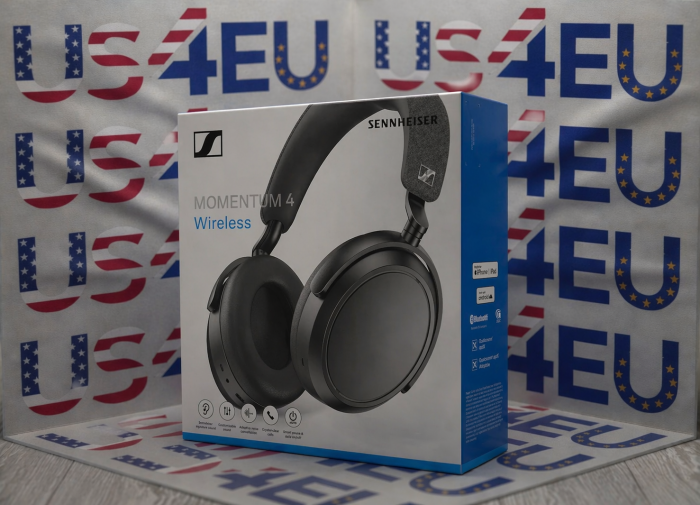 Sennheiser - MOMEMTUM 4 Wireless Adaptive Noise-Canceling Over-The-Ear Headphones - Black