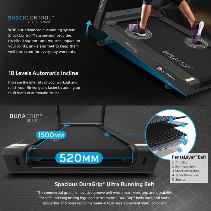 Lifespan Fitness Viper M4 Treadmill