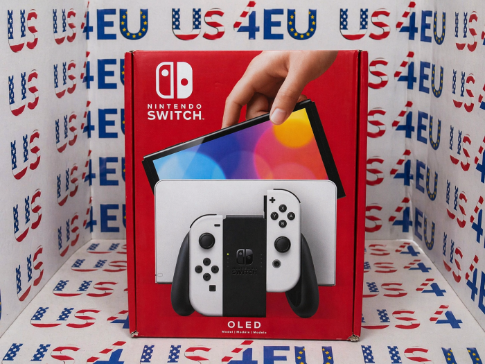 Nintendo Switch OLED Console Gaming System HEG-001 Black/White