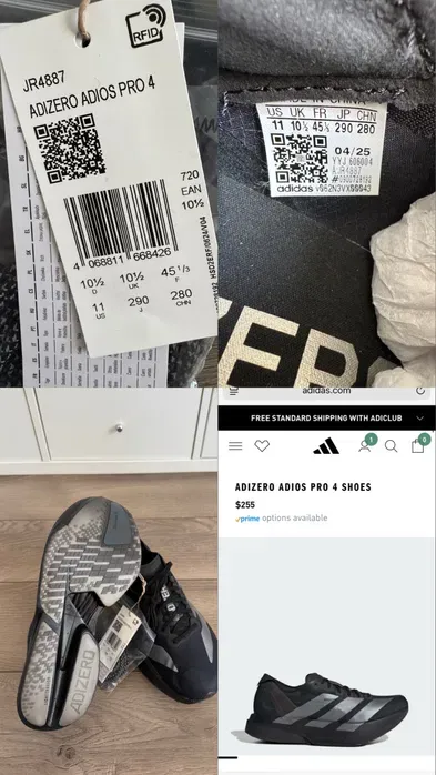 Adidas Adizero Adios Pro 4 – Men’s Running Shoes EU 45 / US 11 29cm