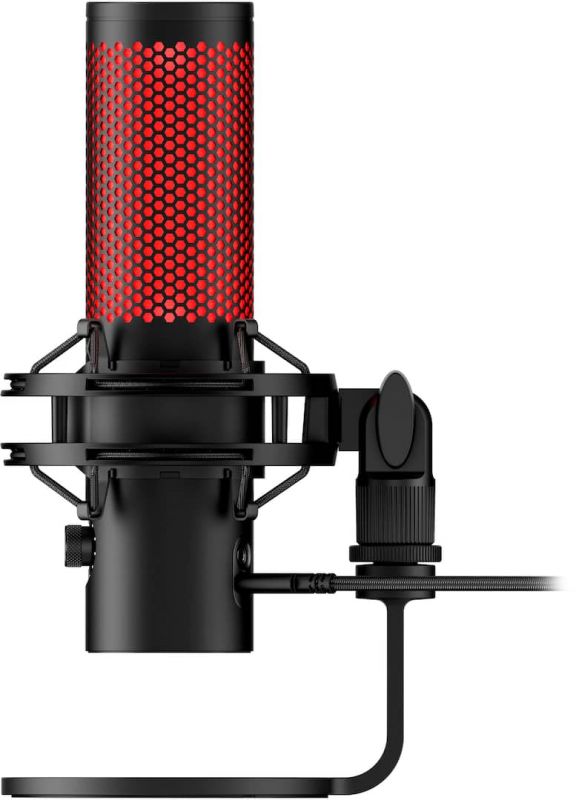 HyperX - QuadCast 2 Wired Multi-Pattern USB Electret Condenser Microphone - Black