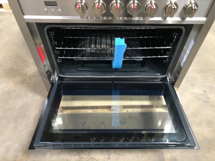 36 in. Gas Range, 5 Burners, Stainless Steel (OPEN BOX, COSMETIC IMPERFECTIONS)