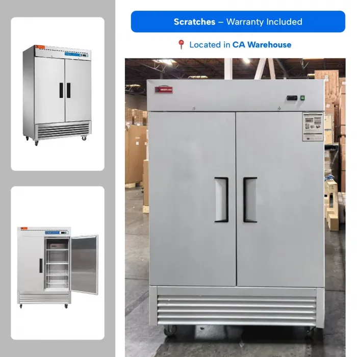 WESTLAKE 54" 2 Door Reach-In Commercial Refrigerator 49 Cu.ft – Dents