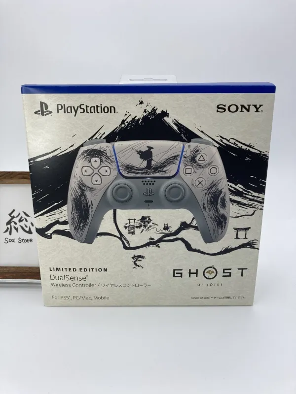 PlayStation 5 DualSense Controller Ghost of Yotei Black Limited Edition PS5