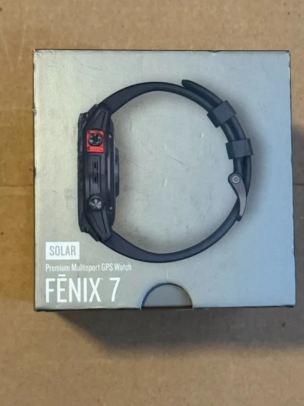 Garmin fēnix 7 Solar GPS Watch 47 Slate Gray/Black BNIB SEALED Touchscreen Fenix