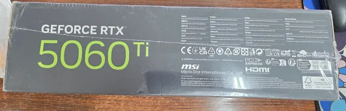 NEW MSI GeForce RTX 5060 Ti Shadow 2X OC 16GB GDDR7 Graphics Card GPU