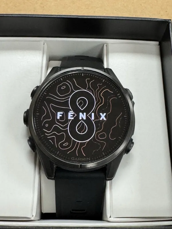 Garmin Fenix 8 AMOLED Sapphire Edition 43mm Black USED IN ORIGINAL BOX