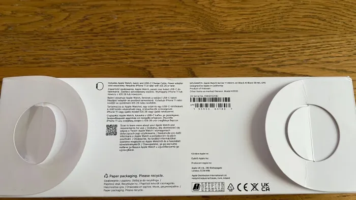 APPLE Watch Series 11 - 46 mm Jet Black Aluminium Case with Black Sport