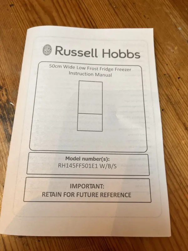 X1 RUSSELL HOBBS FRIDGE FREEZERS brand New, 60/40 Split