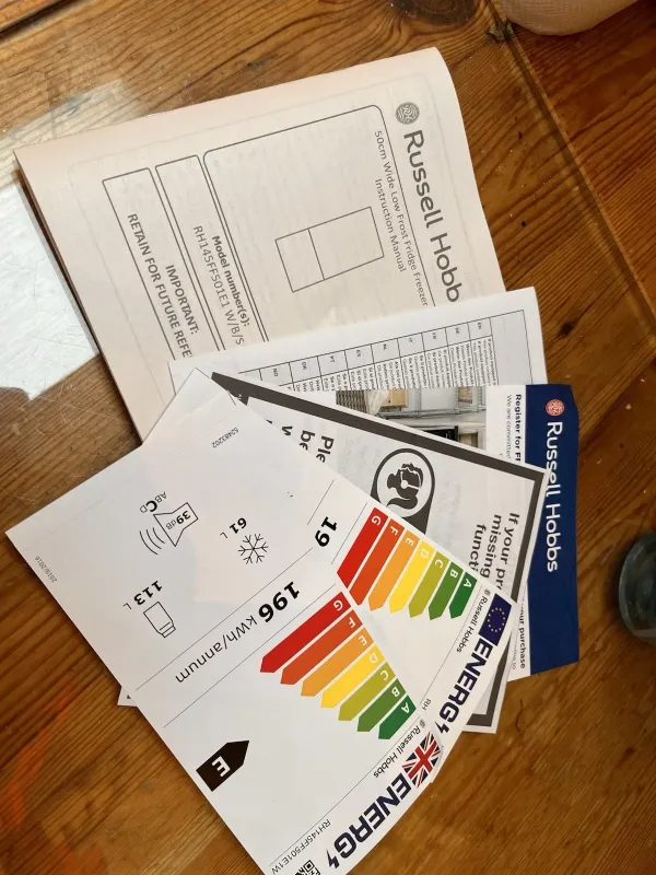 X1 RUSSELL HOBBS FRIDGE FREEZERS brand New, 60/40 Split