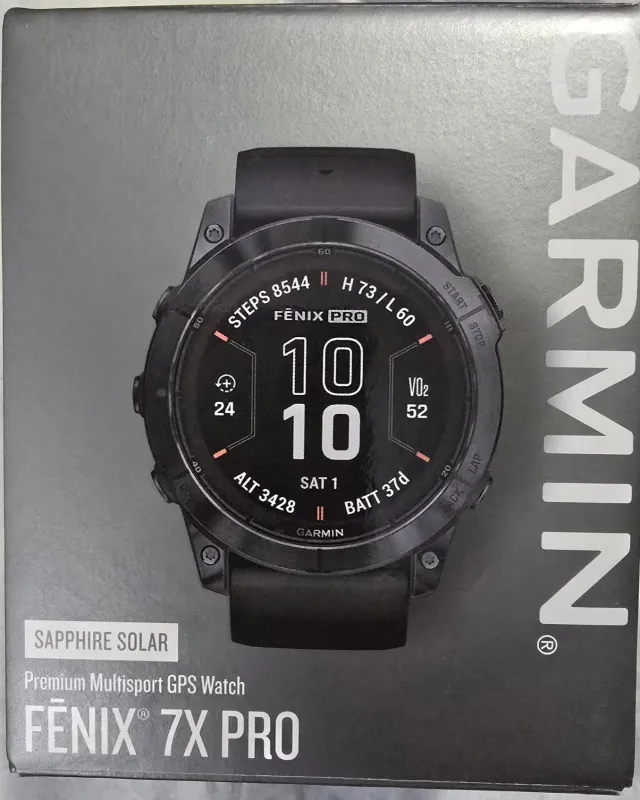 Garmin fenix 7X Pro Sapphire Solar Gray DLC Titanium- 010-02778-10- BRAND NEW!