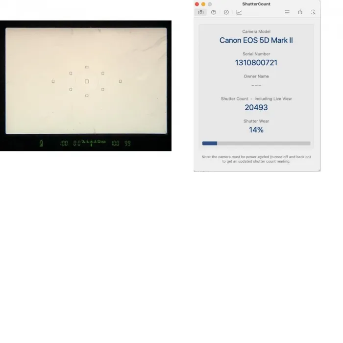 Canon EOS 5D Mark II Digital SLR Camera Body 20500 Shutter Count CF 16GB