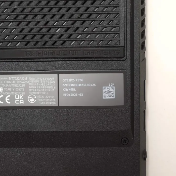 Asus ROG Strix Scar 17 G733 Ryzen 9 7945HX 32GB 1TB RTX 4080