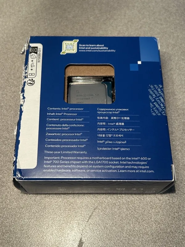 Used Intel Core i7-14700KF 3.4GHz 20-Core 28-Thread CPU (BX8071514700K)