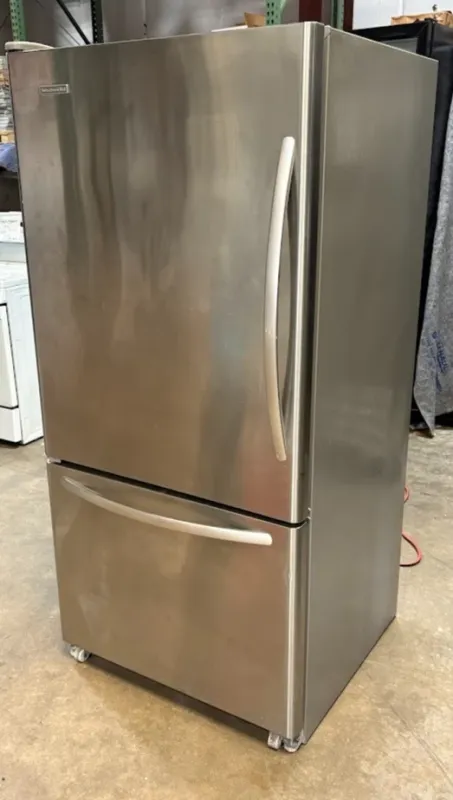KitchenAid KBLS22KCMS00 Free-Standing 21.9 Cu. Ft. Bottom-Freezer Refrigerator