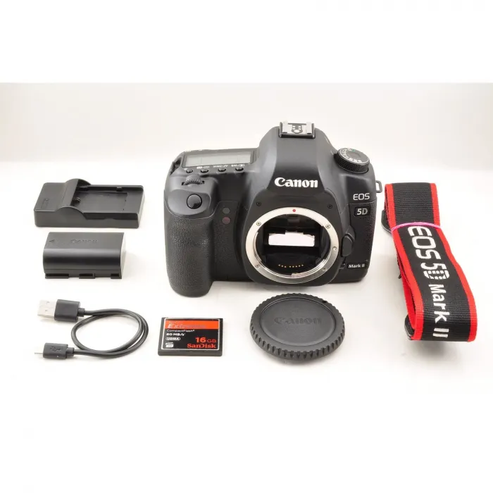 Canon EOS 5D Mark II Digital SLR Camera Body 20500 Shutter Count CF 16GB